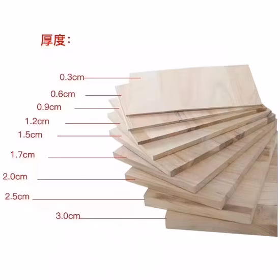 Tableros de madera maciza de Paulownia, tableros de madera, tablero de madera Kiri para romper Taekwondo