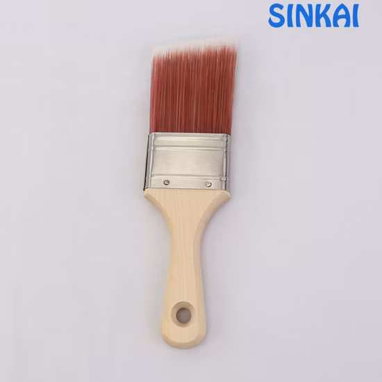 Mango corto de madera para pincel de pared.