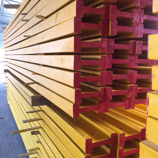En 13377 Andamio de encofrado estándar Construcción de vigas H Pino macizo Lvlwood Abeto H20 LVL Viga de madera H20 Viga de madera